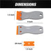 Plastic Razor Blade Scraper Extra Plastic Razor Blades Refills - National Supply Company