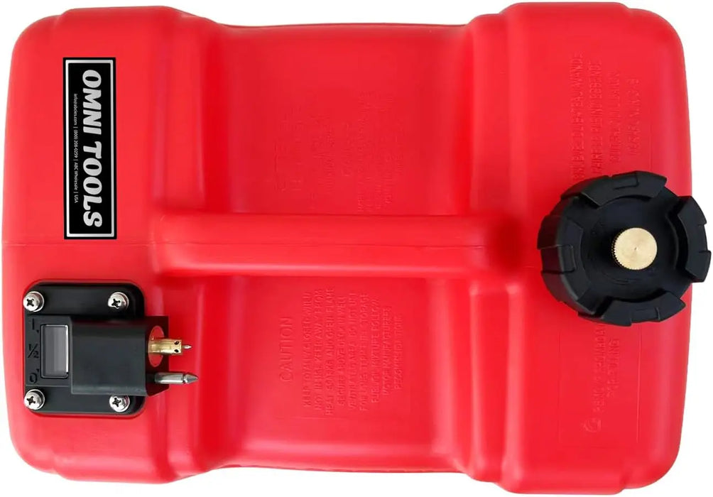 Portable 12L Marine Tank W/ Connector Fuel Tank Outboard Boat Motor LAUCO