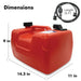 Portable 12L Marine Tank W/ Connector Fuel Tank Outboard Boat Motor LAUCO