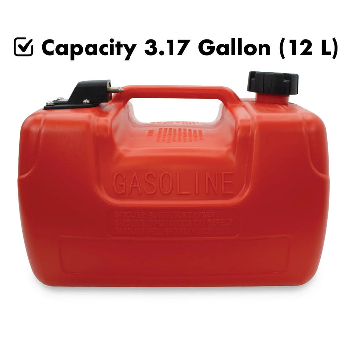 Portable 12L Marine Tank W/ Connector Fuel Tank Outboard Boat Motor LAUCO