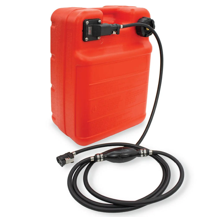 Portable 24L Marine Tank W/ Connector Fuel Tank Outboard Boat Motor Lauco