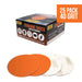 Premium 6" Hook and Loop Ceramic Sanding Discs, No Hole, (Box of 25) for Sanding on Fiberglass, Metals Non-Ferrous, Wood Style: 40 GRIT Lauco