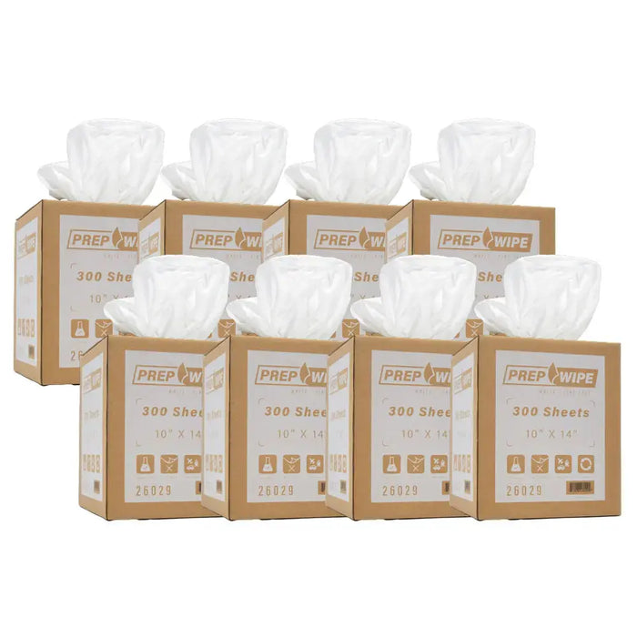 Prep Wipe Lint Free Cleaning Towels Pack of 300 Sheets, 10" x 14" National Supply Company