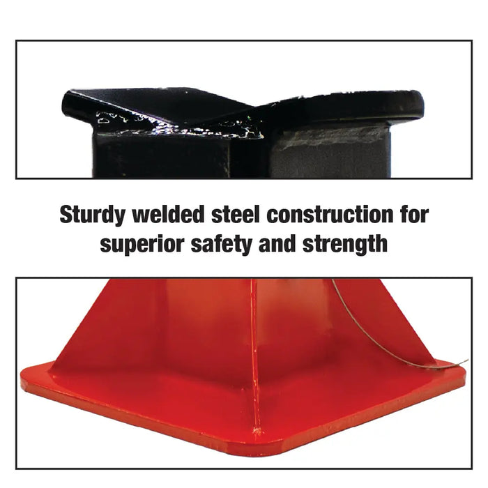 Professional Car Jack Stand with Lock, 22 Ton (44,000 lb) Capacity, Adjustable Height to 19.75" Fit for Supporting Trucks, Trailers and Equipment, 1 Pair - National Supply Company