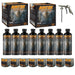 Rintek Black 2 Gallon Urethane Spray-On Truck Bed Liner Kit - 8 Bed Liners, 8 Hardeners and 1 Applicator Spray Gun - Easy 3 to 1 Mix Ratio, Just Mix, Shake and Shoot It National Supply Company