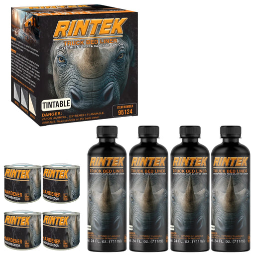Rintek Spray-On Truck Bed Liner Kit - Tintable 1 Gallon - Easy 3:1 Mix & Shoot National Supply Company