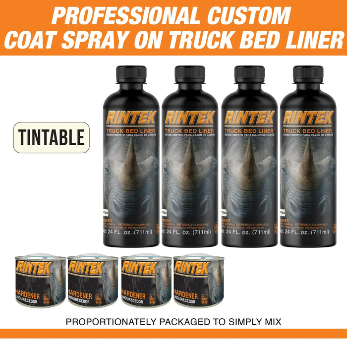 Rintek Tintable Truck Bed Liner Kit - Tintable 2 Gal, 3:1 Mix, Durable Protective Coating National Supply Company