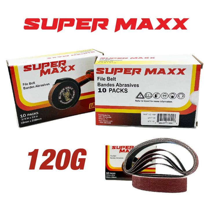 Super Maxx Expander Wheel Kit / Sanding Belts 36G, 50G, 60G, 80G,120G - National Supply Company