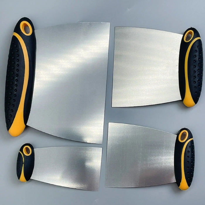 4-Piece Set of Stainless Steel Body Filler and Putty Spreaders/Scraper - National Supply Company