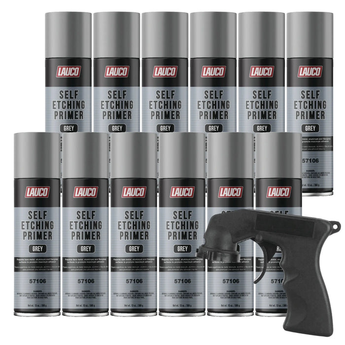 Self Etching Etch Primer Aerosol Spray Can 13oz - Gray - Automotive and Industrial Primer - Great for use on Bare Metal Areas Before applying Truck Bed Liner - National Supply Company