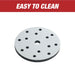 Soft Interface Pad 6" (100mm) 15 Holes - Hook and Loop Soft Sponge Cushion National Supply Company