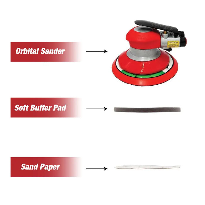 Soft Interface Pad 6" (100mm) 15 Holes - Hook and Loop Soft Sponge Cushion National Supply Company