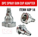 Spray Gun Paint System Adapter (14) 16053 (Aftermarket) Compatible with PPS 1.0 System Only and the Disposable Spray Gun Cup Liners and Lid System - National Supply Company