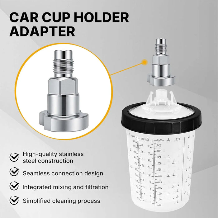 Spray Gun Paint System Adapter (43) 16139 (Aftermarket) Compatible with PPS 1.0 System Only and the Disposable Spray Gun Cup Liners and Lid System National Supply Company