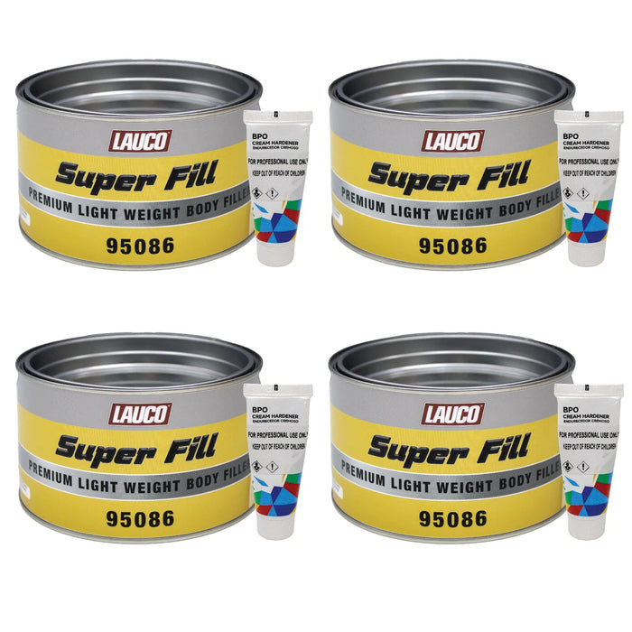 Super Fill Premium Lightweight Body Filler - Ideal for Small-Medium Dents & Scratches, Adheres to Fiberglass, Steel, Galvanized, Zinc & Aluminum, - National Supply Company