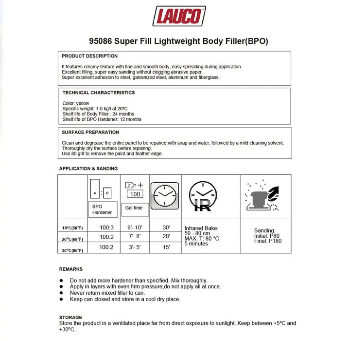 Super Fill Premium Lightweight Body Filler for Fast & Easy Automotive Repairs National Supply Company