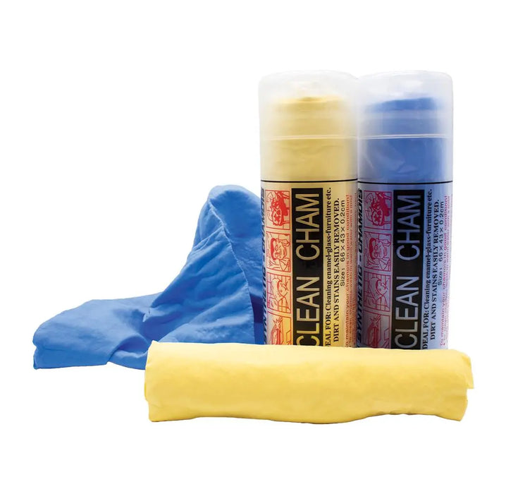 Synthetic-Chamois Cleaning Towel + Storage Case - Super Absorbent - Scratch-Free - National Supply Company