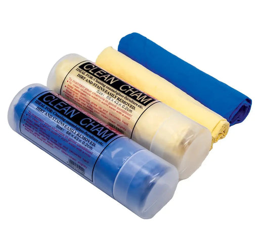 Synthetic-Chamois Cleaning Towel + Storage Case - Super Absorbent - Scratch-Free - National Supply Company