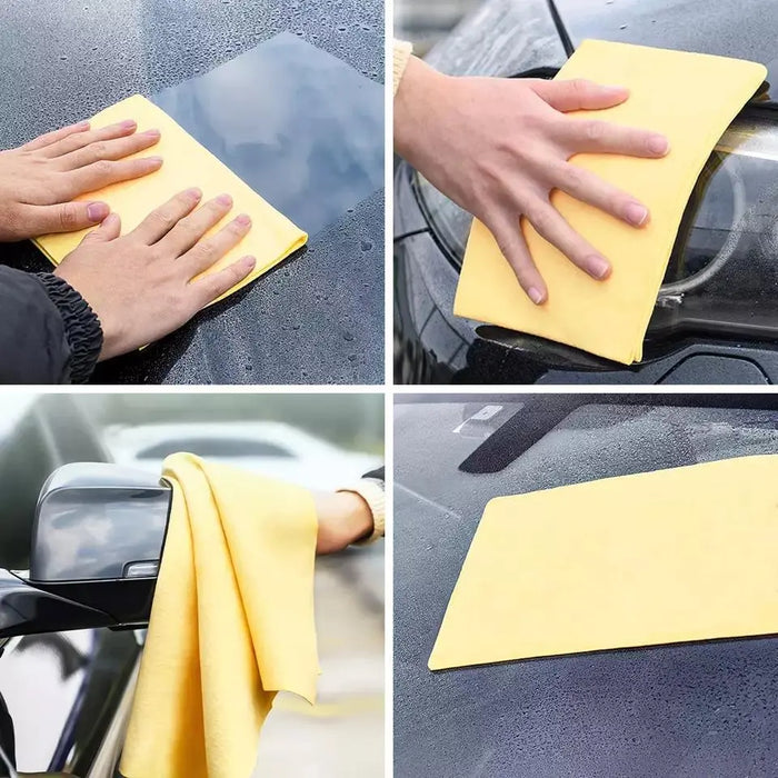 Synthetic-Chamois Cleaning Towel + Storage Case - Super Absorbent - Scratch-Free - National Supply Company