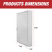 Key Box Wall Mount 200 Position Metal Valet Key Cabinet Lock Box w/ Tags - National Supply Company