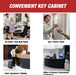 Key Box Wall Mount 200 Position Metal Valet Key Cabinet Lock Box w/ Tags - National Supply Company