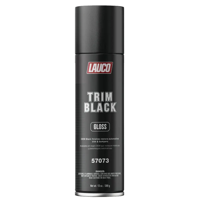 Trim Black Gloss 13 oz. Automotive Aerosol Spray Paint Can, Black Spray Paint with Gloss Finish - Designed for Plastic, Aluminum, Steel and Stainless Steel - National Supply Company