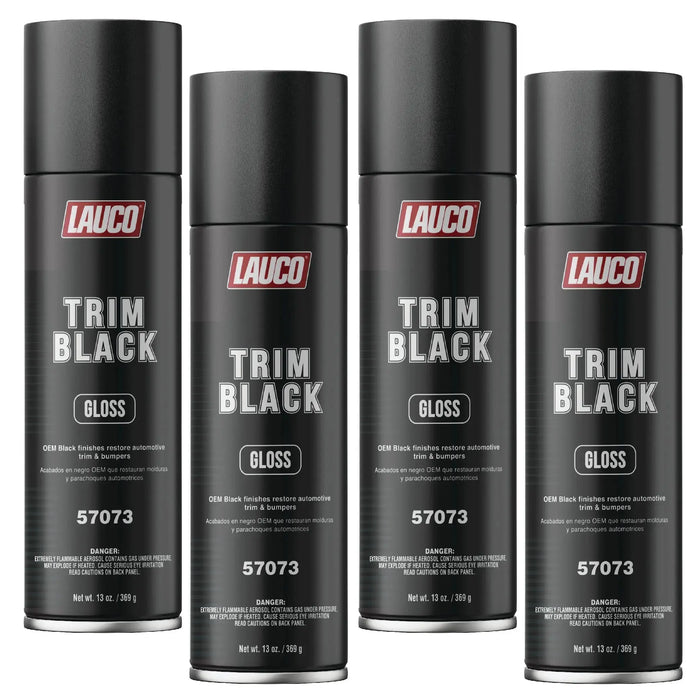 Trim Black Gloss 13 oz. Automotive Aerosol Spray Paint Can, Black Spray Paint with Gloss Finish - Designed for Plastic, Aluminum, Steel and Stainless Steel - National Supply Company