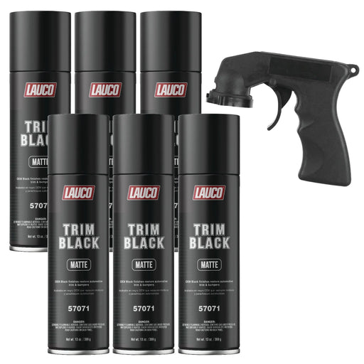 Trim Black Matte 13 oz. Automotive Aerosol Spray Paint Can, Black Spray Paint with Matte Finish - Designed for Plastic, Aluminum, Steel and Stainless Steel - National Supply Company