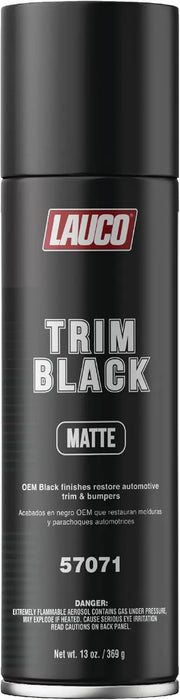 Trim Black Matte Aerosol 13 oz. Automotive Spray Paint Can National Supply Company