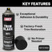Trim Black Matte Aerosol 13 oz. Automotive Spray Paint Can National Supply Company