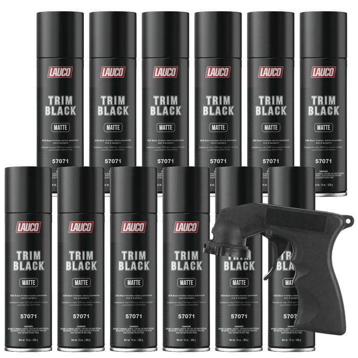 Trim Black Matte Aerosol 13 oz. Automotive Spray Paint Can National Supply Company