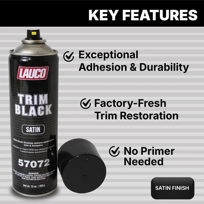 Trim Black Satin Aerosol 13 oz. National Supply Company