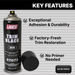Trim Black Satin Aerosol 13 oz. National Supply Company