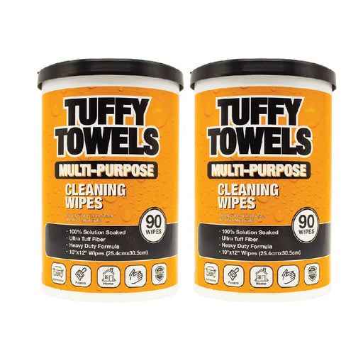 Tuffy Towels Multi-Purpose cleaning wipes, Citrus, 10 X 12 Inch, 90-Count - National Supply Company