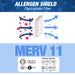 USFilters Air Filter 16 x 20 x 2 MERV 11 - For Residential and Commercial HVAC Systems, Micro Allergen Defense Filters (Actual Size: 15.8 x 19.8 x 1.8 Inches) - National Supply Company
