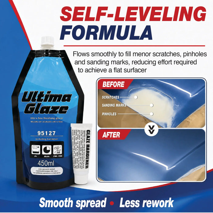 Ultima Glaze Ultra fine Finishing Glaze, 450ML Self-Leveling Polyester Finishing - (95127) National Supply Company
