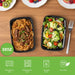 Uni-Pak Meal Prep Containers Reusable with Lids, Sturdy Leakproof & Food Safe, Microwave, Freezer, Dishwasher Safe Prep Containers, To Go Take Out Plastic Food Storage Uni-Pak
