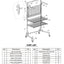 Automotive Parts Management Storage Cart - B Series - Shelves Workshop Trolley