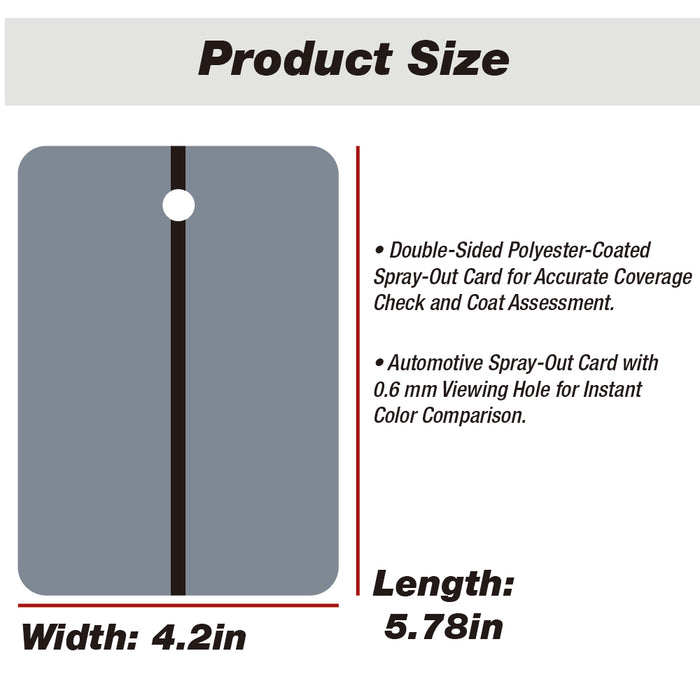 LAUCO Metal Spray Out Cards – White & Medium Grey Automotive Color Matching Test Panels – 4" x 6" Spray Out Sample Cards – Available in 50 Pack & 100 Pack (50 Pack)