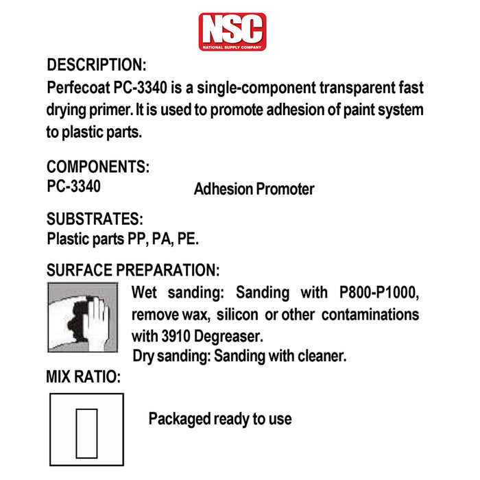 Adhesion Promoter - Plastic Primer - Ready to Use - 1 Gallon