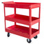 3 Shelf Tier Service (Commercial/Residential) Utility Cart, Heavy Duty tool car with Lockable Wheels and 450 Lbs Load Capacity