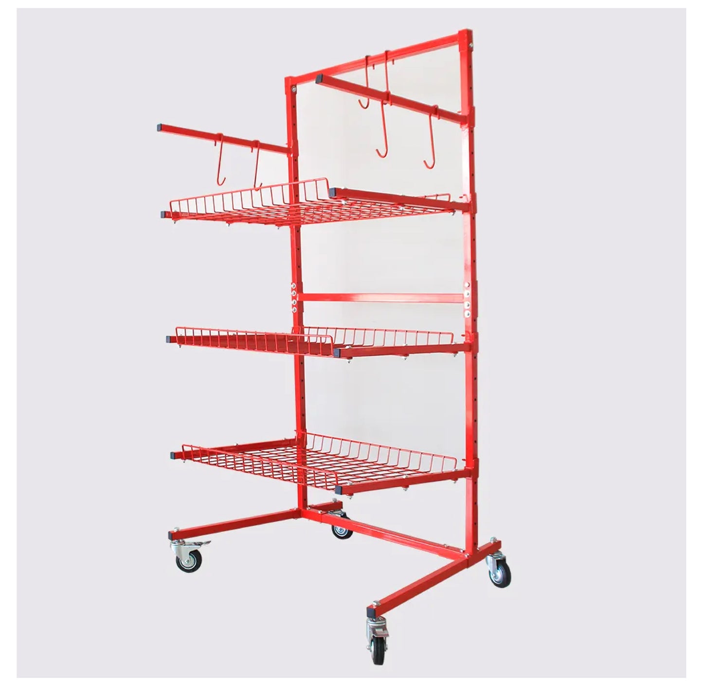 Automotive Parts Management Storage Cart - B Series - Shelves Workshop Trolley