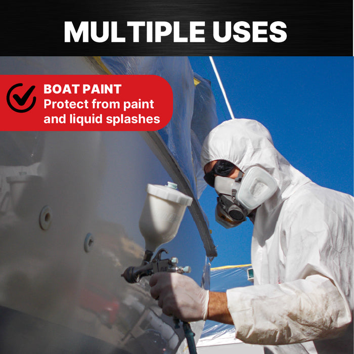 KOTA Disposable Coverall Suit - Hooded coverall, Elastic Waist & Wrist - Spray Painting