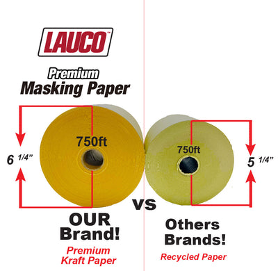 Brown Kraft General Purpose Masking Paper 6 IN x 750 FT