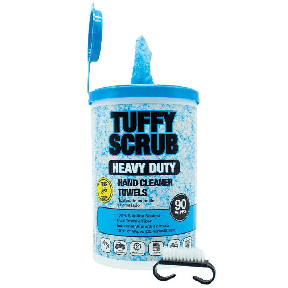 Tuffy Scrub Heavy-Duty Hand Cleaning Towels, 10 X 12 Inch 90-Count
