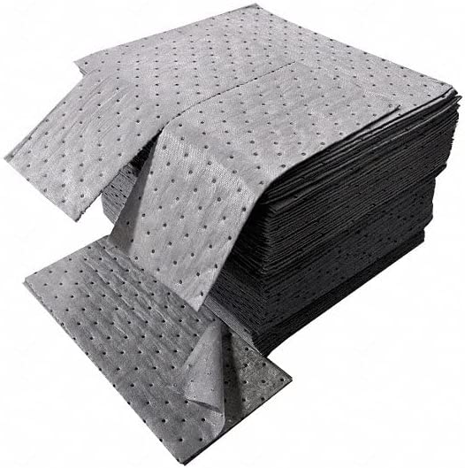 Automotive Universal Absorbent Grey Pads 15inch x 20 inch - Pack of 100