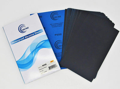 Wet or Dry Sandpaper Finishing Sheets 9x5 inch - 600 GRIT - Box of 50