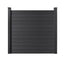 Wood Plastic Composite (WPC) Fencing System - 6ft x 6ft Panel Kit - Easy Installation Fence Panel for Backyard - Privacy Design Fencing Panels - Color: Steel Gray