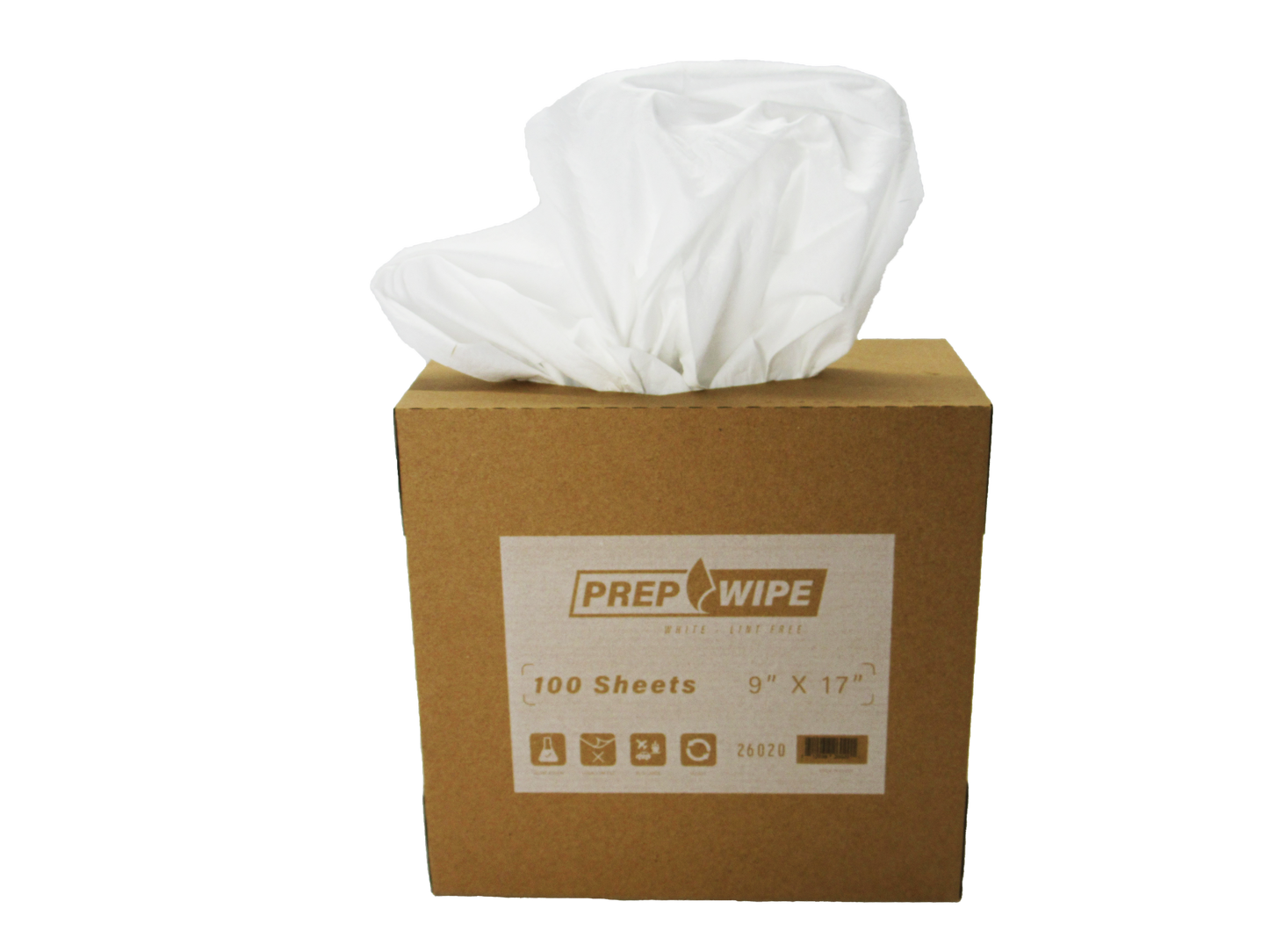 Prep Wipe Lint Free Cleaning Towels Pack of 100 Sheets 9" x 17"