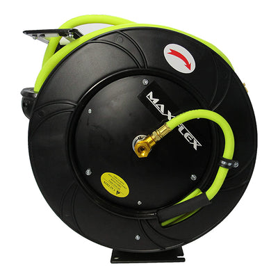 Retractable Reel W/Hybrid Polymer Water Hose 1/2"X 50ft